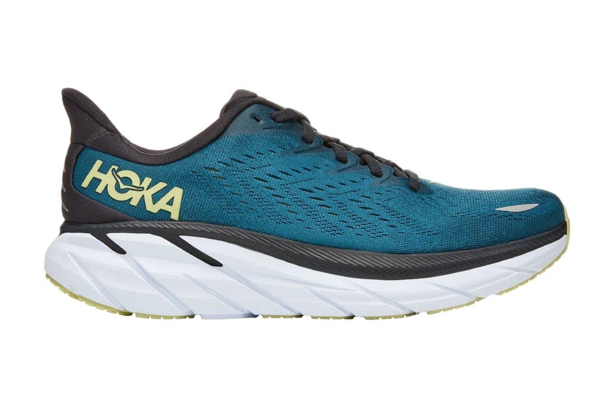 Hoka One One Men's Clifton 8 Running Shoes (Blue Coral/Butterfly, Size ...