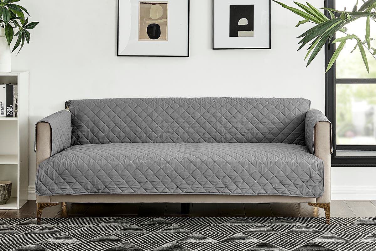 Ovela Waterproof Sofa Cover 4 Seater (Grey)