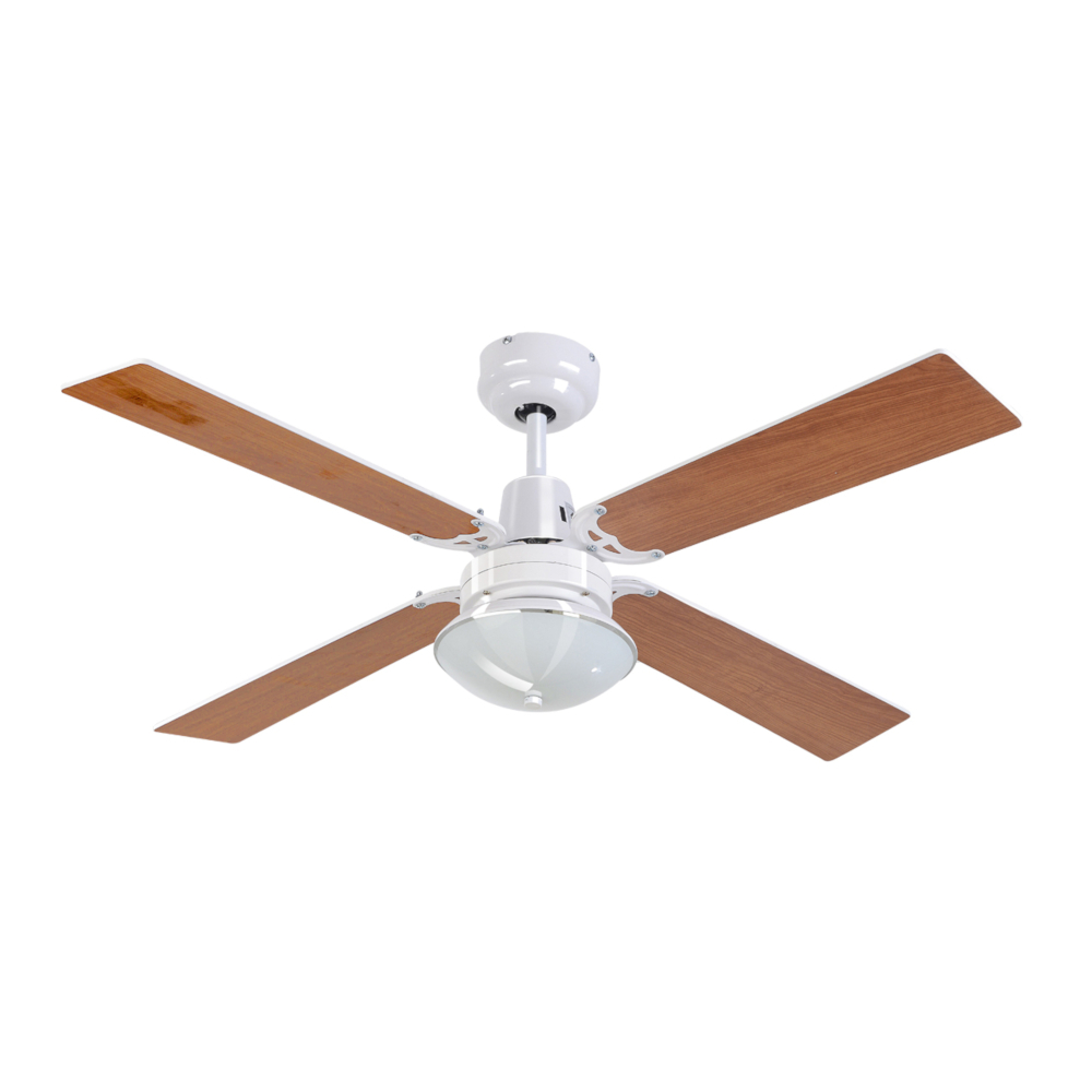 HELLER 4 Blade SIENNA Ceiling Fan with Light Remote