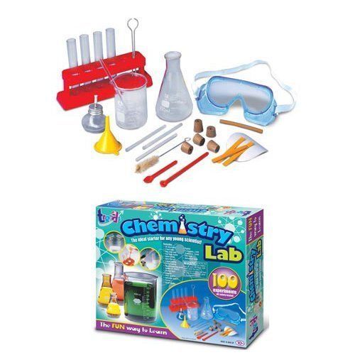 Trends UK Chemistry Lab kit chemicals & equipment for 100 safety tested ...