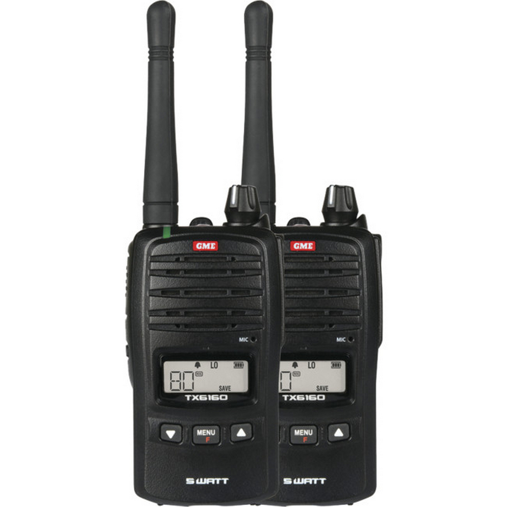 5W 80Ch UHF Handheld Radio Twin Pack Gme 9319493277464 eBay