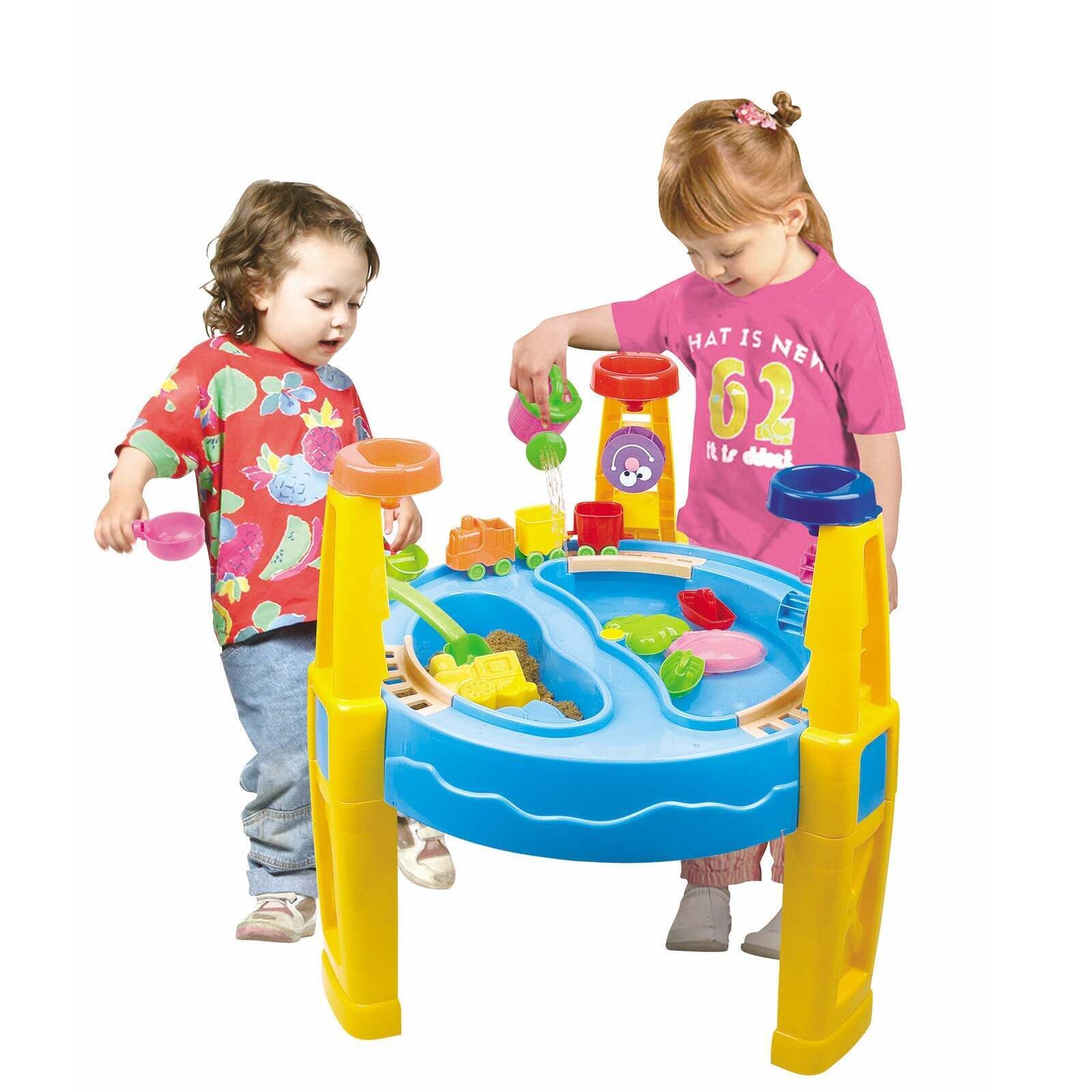 Large Children's Sand & Water Table with 24 Accessories for Play - GEM Toys
