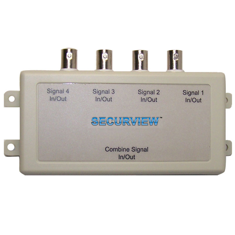 Rhino Quad Passive Video Balun - RJ45 Jack to 4 BNC Female Connectors