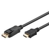 Shintaro DisplayPort to HDMI Male 2m Cable Black 10.8Gbps