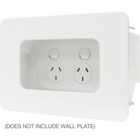 Matchmaster 04MM-RP01 Recessed 1 Gang Mounting Box Wallplate Outlet for Flat TV 