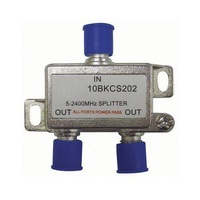 Cabac Foxtel Approved 2 WAY 5-2400MHZ F TYPE Antenna Splitter 