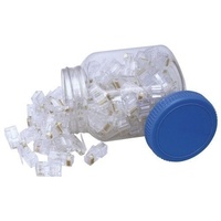 Cabac 0688RST-J Modular Plug RJ45 - 8P8C Round Stranded ACA Approved 100Pk Jar