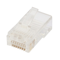 Cabac 0688RST-X Modular Plug RJ45 - 8P8C Round Stranded ACA Approved 10Pk