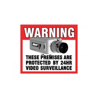 Cctv Warning Sticker [Front] Front Adhesive Ness