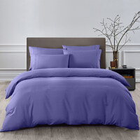 Royal Comfort 2000TC 6 Piece Bamboo Sheet & Quilt Cover Set Cooling Breathable Size Double Colour Royal Blue