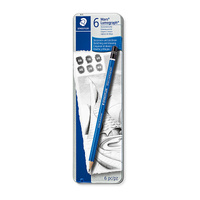 AS_ Staedtler Mars Lumograph 100 G6 Drawing Pencil - 6 Pack