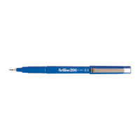 Artline 200 Fineliner Pen 0.4mm Blue Bx12