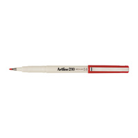 Artline 210 Fineliner Pen 0.6mm Red Bx12