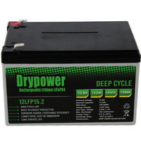 Drypower 12LFP15.2 Lithium Iron Phosphate 12.8V 15.2Ah Rechargeable Battery