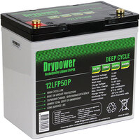 Drypower 12LFP50P 12.8V 50Ah Lithium Iron Phosphate Rechargeable Battery