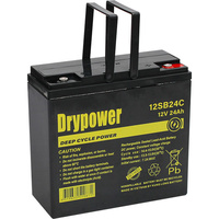 Drypower 12V 24Ah Thicker Plate Design Anti-Corrosion Sealed Lead Acid Battery