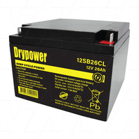 Drypower 12SB26CL 12V 26Ah SLA Battery Rp BP26-12 BP28-12 EP26-12 EP28-12   