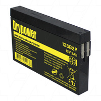 Drypower 12SB2P SLA Battery AGM Type for Medical Equipment Rp NP2-12 NP2-12FR