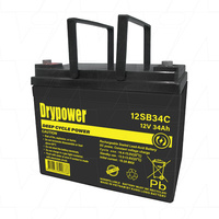 Drypower 12V 34Ah SLA Battery Rp BP33-12 BP35-12 EP33-12S EVP35-12S 