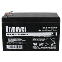 Drypower 12V 9Ah 48W Cell High Rate UPS Power Standby Battery