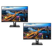 Philips 275B1 + 276B1 Daisy Chain Dual Monitor Bundle