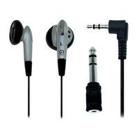 Shintaro Stereo Earphone Kit with 3.5mm to 6.5mm Adapter 1 Year Warranty