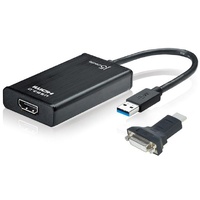 J5create JUA350 USB 3.0 HDMI/DVI Display Adaptor Plug and Play USB Connectivity