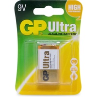 GP 9V Ultra Alkaline Battery Single Pack for Smoke Detectors