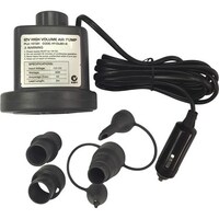 Ridge Ryder High Volume Inflator/Deflator Pump 2m Lead 12 V DC plug 3 Adaptors