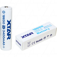 XTAR 3400mAh 18650 size Lithium Ion Torch Battery