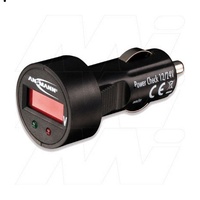Ansmann 1900-0019 Automotive 12/24V Battery Tester with LCD Voltage Display