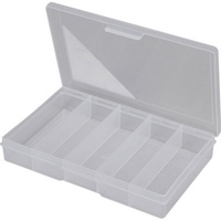 5 Compartment Storage Box Small Plastic Case