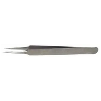 Duratool 110mm Super Fine Straight Tip Non-Magnetic Stainless Steel Body Tweezer