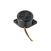 20mA 12V DC 75dB Sound 90mm Lead Wire Relay Buzzer Black