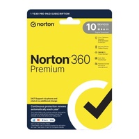 Norton 360 Premium Protection 1 User 10 Devices 1 Year Sub ESD Version [21432747]