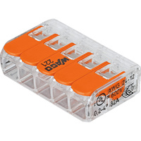 WAGO 221-415 Lever Nuts Compact Splicing Connector 24-12 AWG 32A Terminal 5 Pole