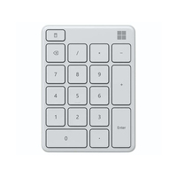 Microsoft Compact Number Pad Glacier Bluetooth Customisable Keys