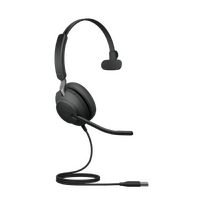 Jabra Evolve2 40 SE Wired USB-A UC Mono Headset, 360° BusyLight, Noise Isolationg Ear Cushions, 2Yr Warranty, Plug-and-play, 3-Microphone Technology
