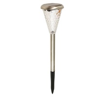 Lytworx 24904 LED Colour Changing Stainless Steel Glass Lens Solar Stake Light