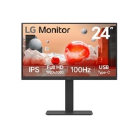 LG 24BA550-B 23.8" FHD IPS Monitor,DP,HDMI,VGA,USB,Tilt,Height,Swivel,Pivot,Spkr