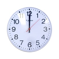 250Mm (10") Wall Clock White 10Mt View