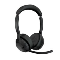 Jabra Evolve2 55 USB A Stereo Teams Active Noise Cancellation, Link 380 Bluetooth® Adapter ,30m Wireless Range, 18 Hours Battery Life