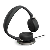 Jabra Evolve2 65 Flex MS Stereo Bluetooth Headset, Link380a USB-A Dongle, Foldable Design, 2Yr Warranty, 20 hours battery life, ANC 30m Wireless Range
