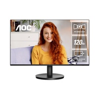 AOC 27' IPS, 120Hz, 250cd/m2,  Full HD 1920×1080 @ 100Hz – HDMI, 1920×1080 @ 60Hz – VGA, Flicker Free, VESA 100, Office Monitor