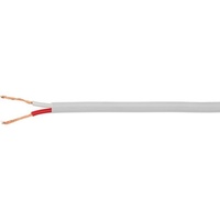 White Twin Power Cable-1M Double Insulated - Per Metre