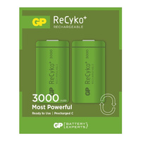 GP ReCyko 3000 Series Nickel Metal 3000mAh C Size Rechargable Battery