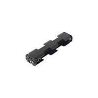 Battery Holder for AA UM3x4 Holds 4X Batteries Lengthwise with Snap Terminal