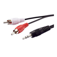 Comsol 2mtr 3.5mm Stereo Male to 2 x RCA Male Audio Cable