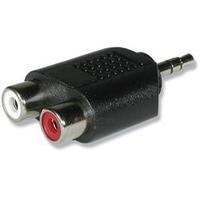 Comsol 3.5mm Stereo Male to 2 x RCA Female Audio Adapter