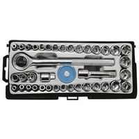 Best Buy Socket Set 3/8inch & 1/4inch- 40 Piece Includes 35 different sized sockets